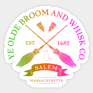 Ye Olde Broom Co - Salem Mass. Est. 1682 Halloween product Sticker